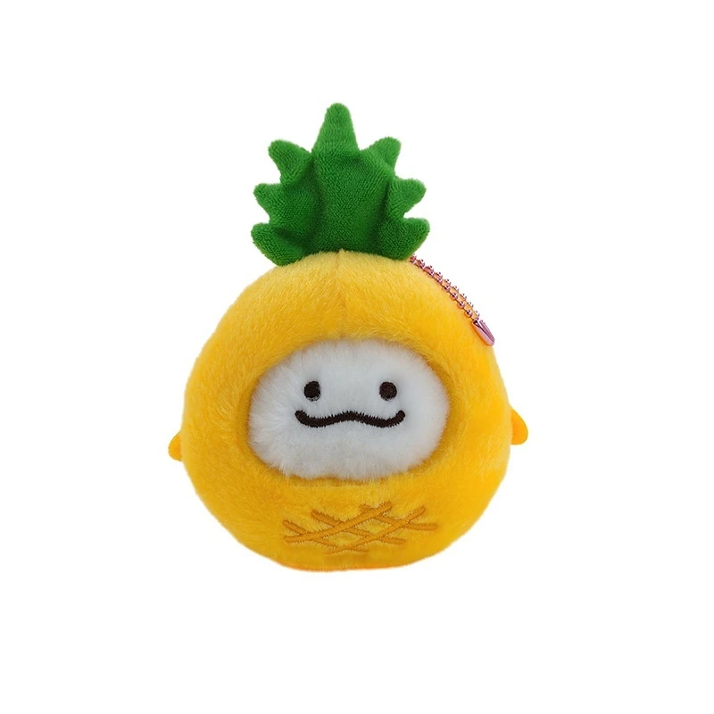 Original AMUFUN AMUSE Japanese Fruit Pineapple Strawberry Doll Plush Toy Keychain Pendant Cute Gift in Stock Doll