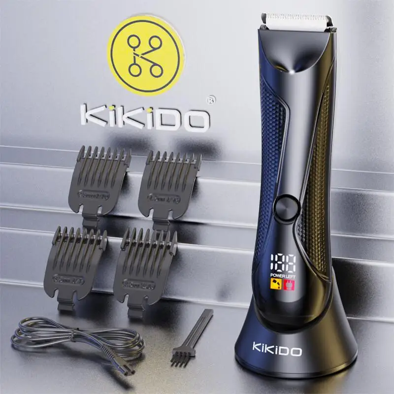 KIKIDO Hair Trimmer Machine Hair Clipper IPX5 Waterproof Professional Cordless Men Electric Hair Cutting Barber Trimmer for Man