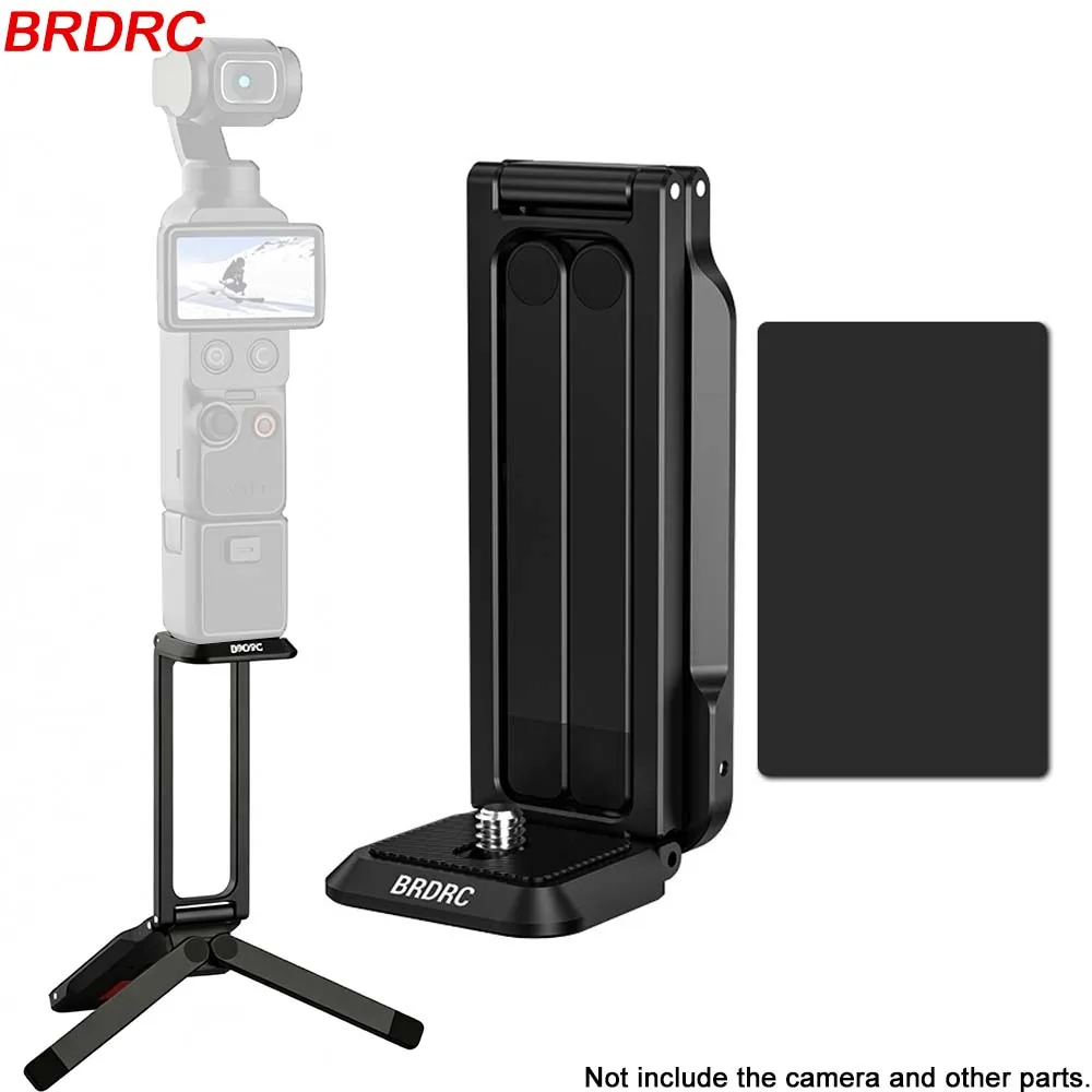 

BRDRC Magnetic Tripod for DJI Osmo Pocket 4/3 Gimbal Tripod 1/4 Inch Screw Metal Bracket Stand Mount Holder Camera Accessories