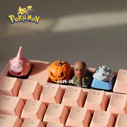 Pokemon Kawaii Keycaps Pikachu Squirtle Mewtwo Keyboard Cap for Cross Shaft Mechanical Keyboard Resin Keycap Stereo Key Cap