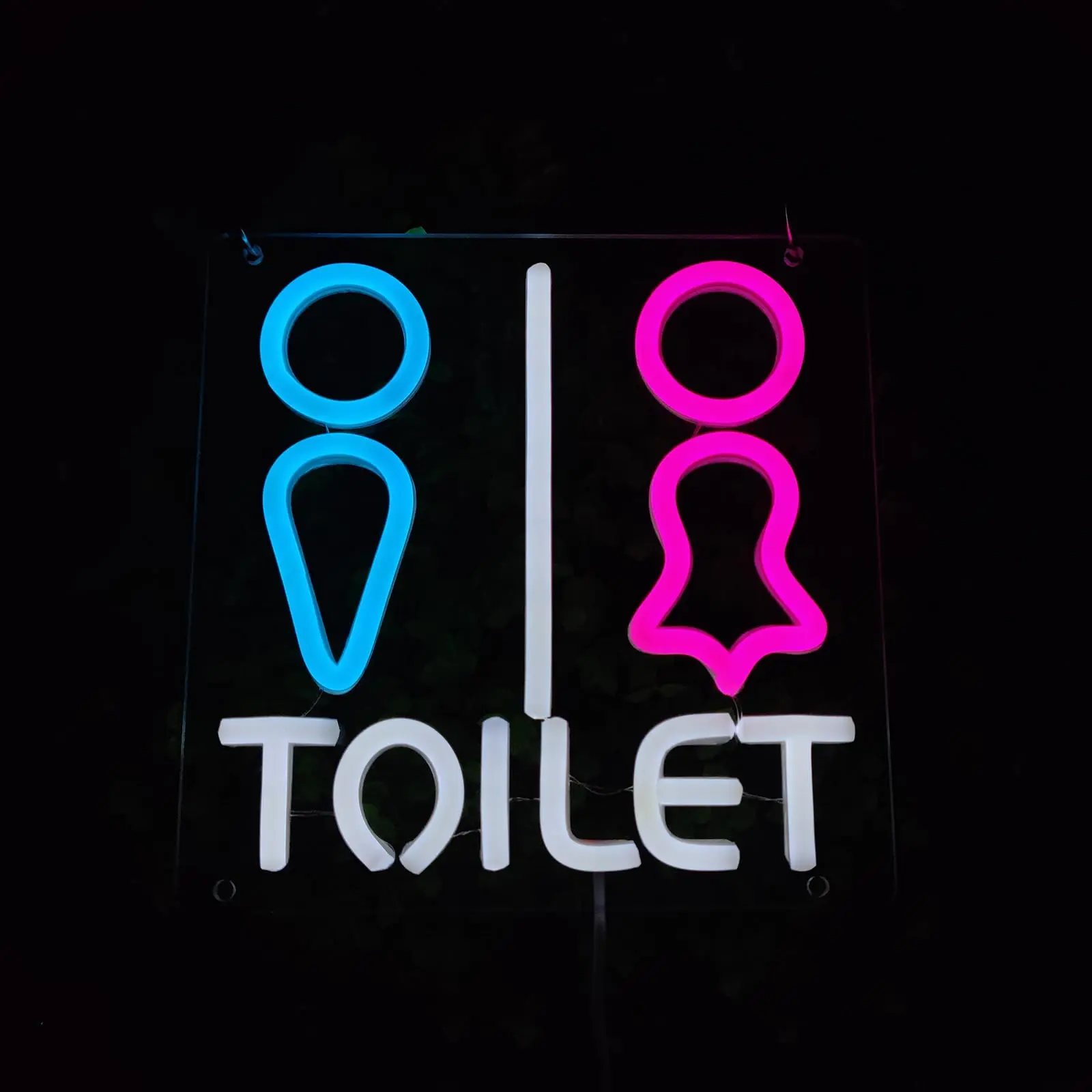 Toilets Neon Sign Led Neon Signboard For Shopping mall Park Office Store market wall decoration Light