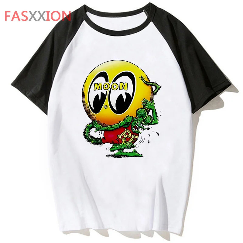 Mooneyes tshirt men designer graphic streetwear top male designer clothes