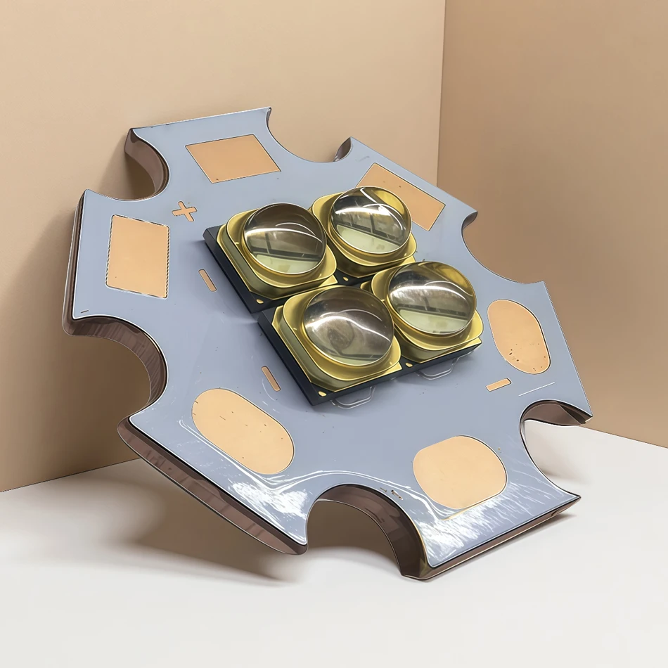 4W UVC UVD Deep UV LED Bead 250nm 280nm 310nm 340nm DC12V 4chip 60° SMD 3535 with 20mm PCB Plate ultraviolet light