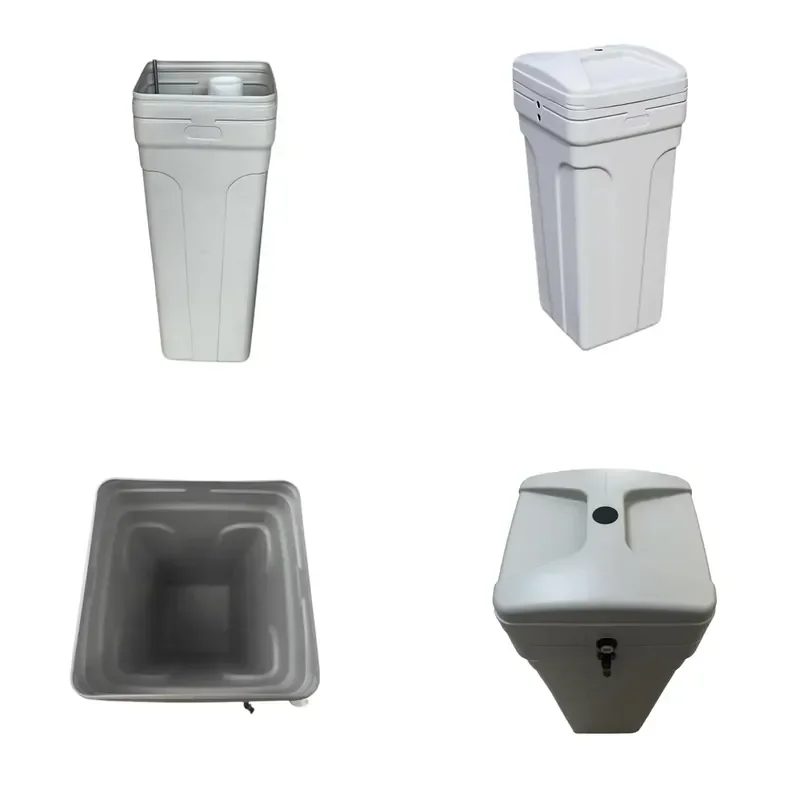 Industrial 100-Liter Plastic Square Water Filter System Brine Tank for Softener Water Treatment