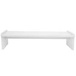 Computer Heightened Shelf Monitor Riser Compact Stand Storage Screen Heightening Laptop Wooden Lifting Rack