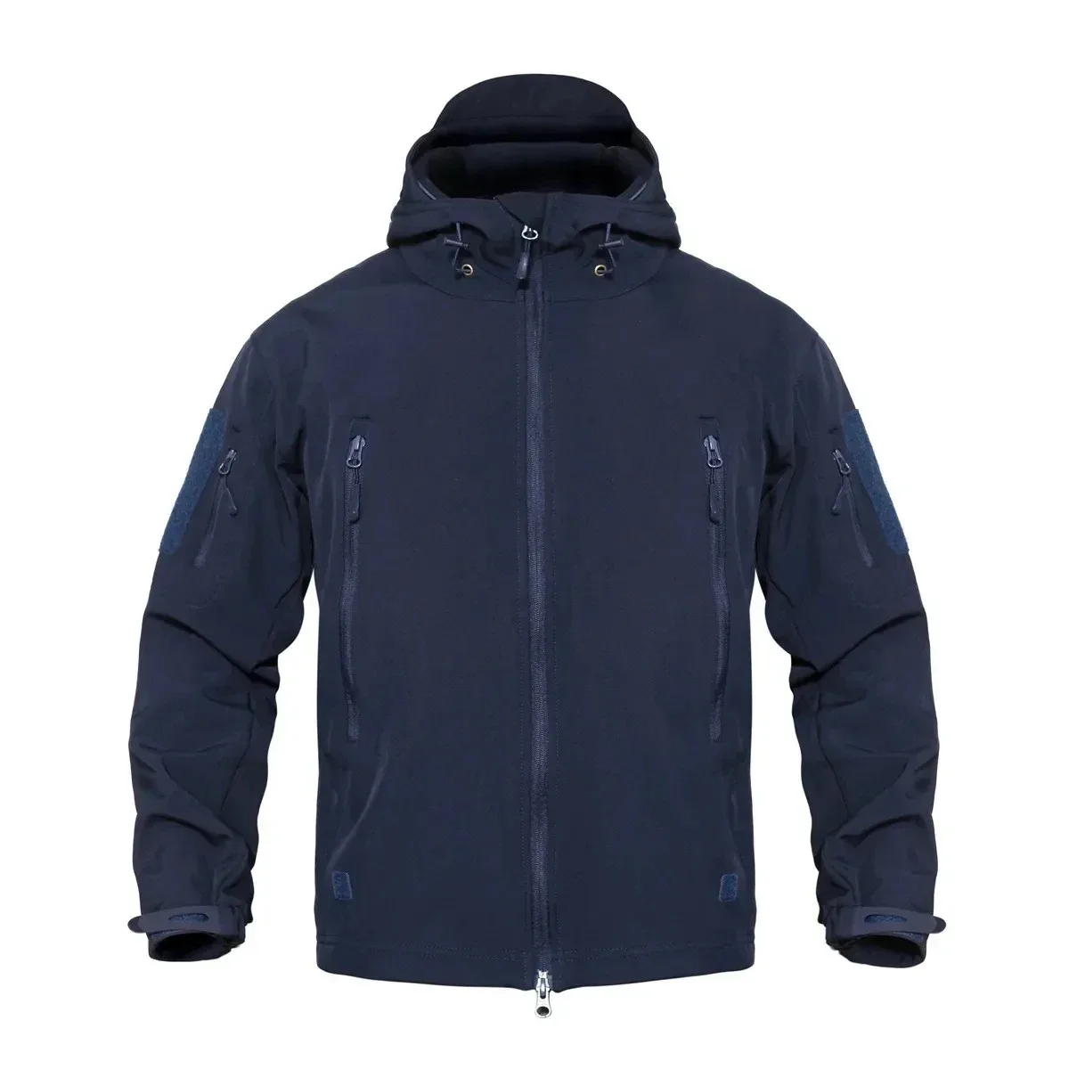 Navy Blue Soft Shell Military Men Waterproormy Tactical Jacket Coat Winter Warm Fleece Hooded Windbreaker And Pants