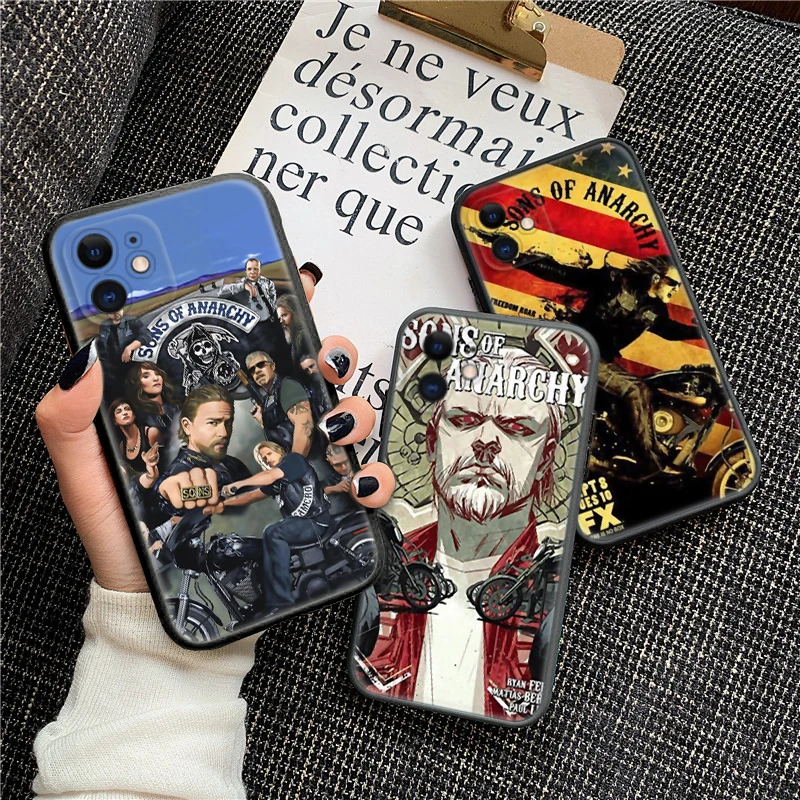 Y296 sons of anarchy season 7 Soft Silicone Case for iPhone 15 14 Plus 13 12 11 X XS XR Pro Max Mini 8 7 Plus