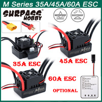 2024 New Surpass Hobby M Series 35A 45A 60A Waterproof ESC 2-3S for 1/10 1/12 1/14 1/16 RC Car F540 3650 Brushless Motor