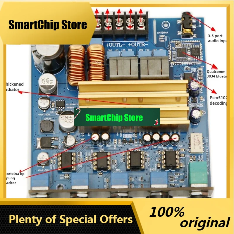 SmCpTpa3223 2.1 High-power Digital Fever Hifi Tone 5.1 Amplifier Board ( * 2)