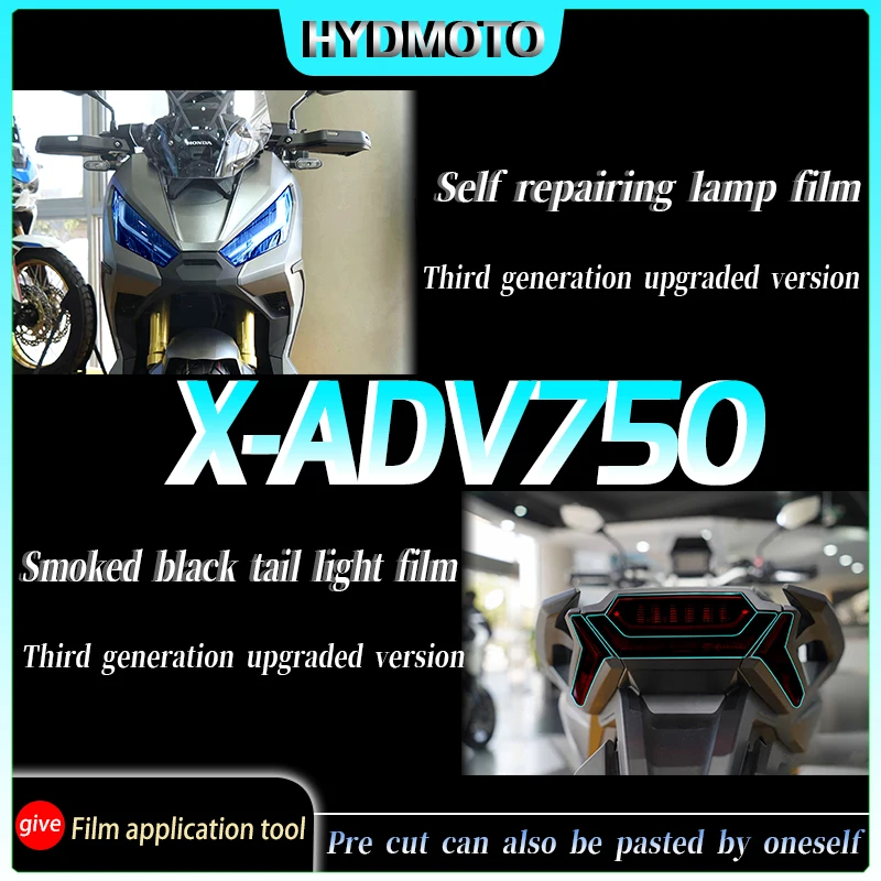 For Honda XADV750 2021 headlight tail light film  Instrument film transparent protective film modified accessories