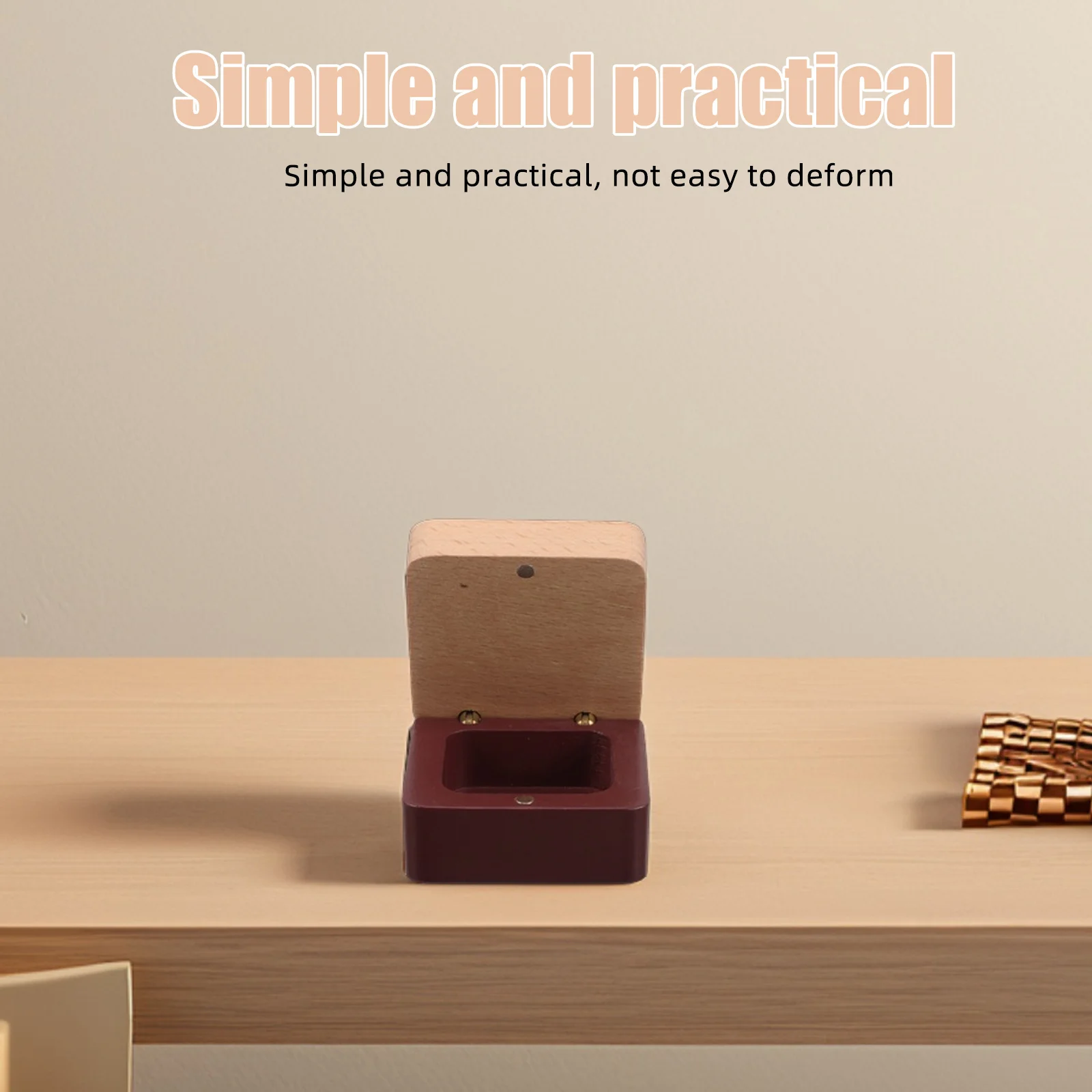 صندوق جنية لأسنان الطفل الخشبية، حامل تخزين تذكار مصنوع يدويًا، منظم أول، حامل تجعيد خشبي