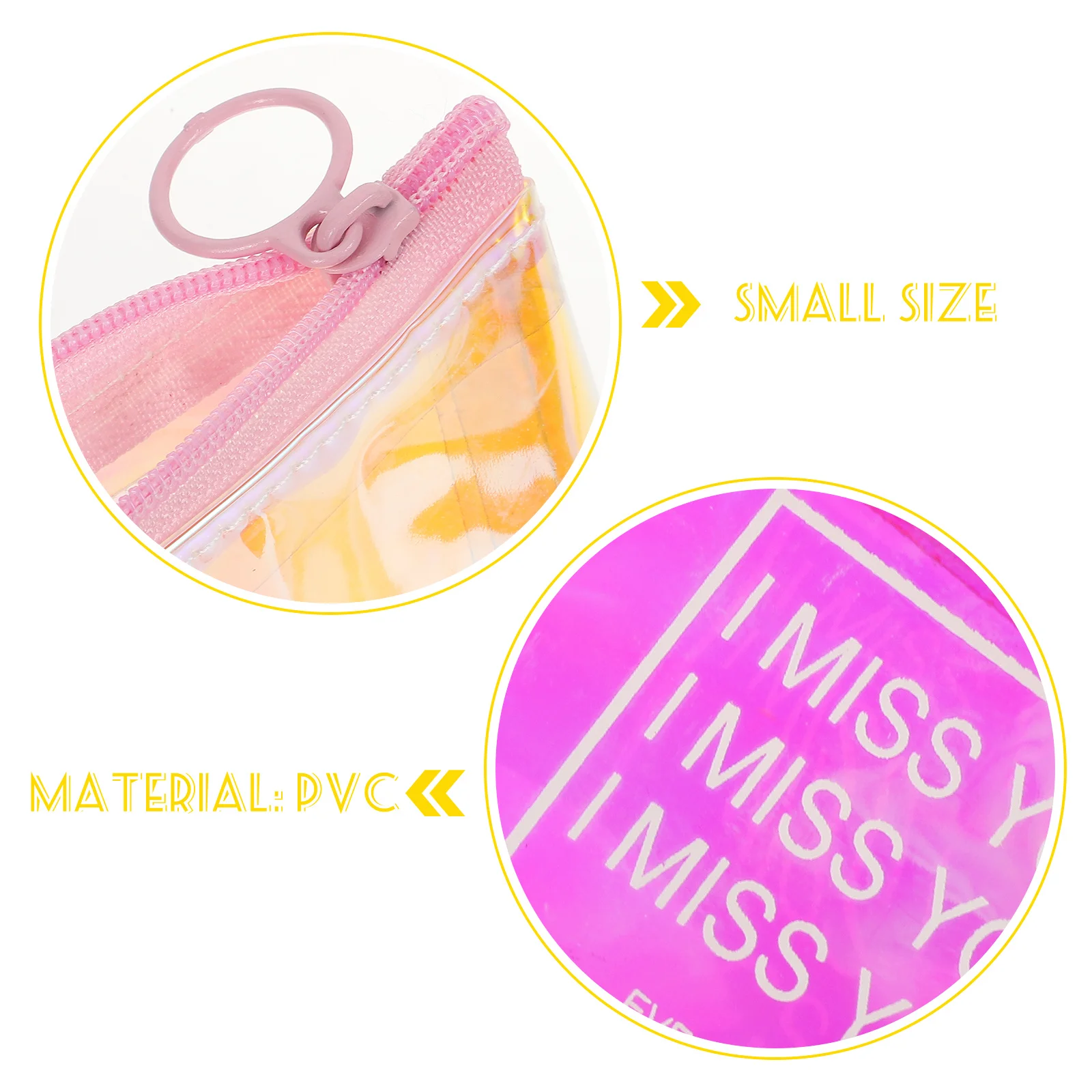 

Elegant Safe Zippered Design Pen Bag Large Capacity Organizer Purple Portable for School Travel Gifts Shiny Pen Bag