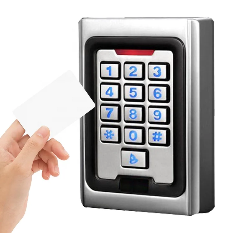 

July005 Shenzhen Security Metal Wiegand Standalone Keypad Entry Access Control RFID Card Reader Commercial Access Control System