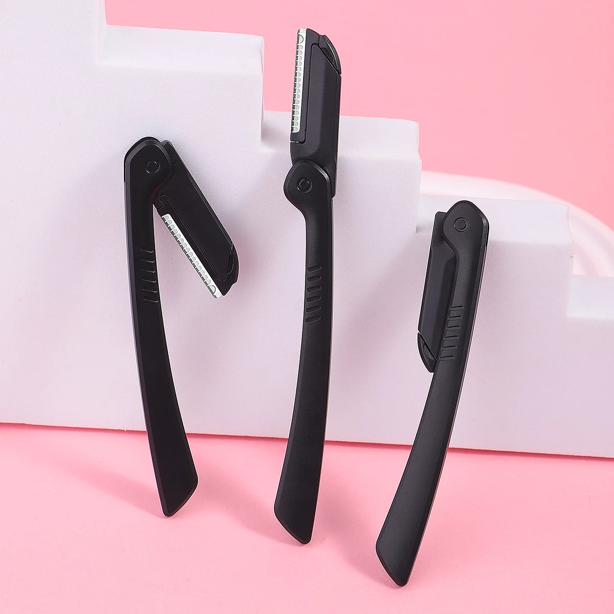 6 unisex eyebrow trimmers-Eyebrow trimmer with protective cover can also be folded, eyebrow trimmer tool