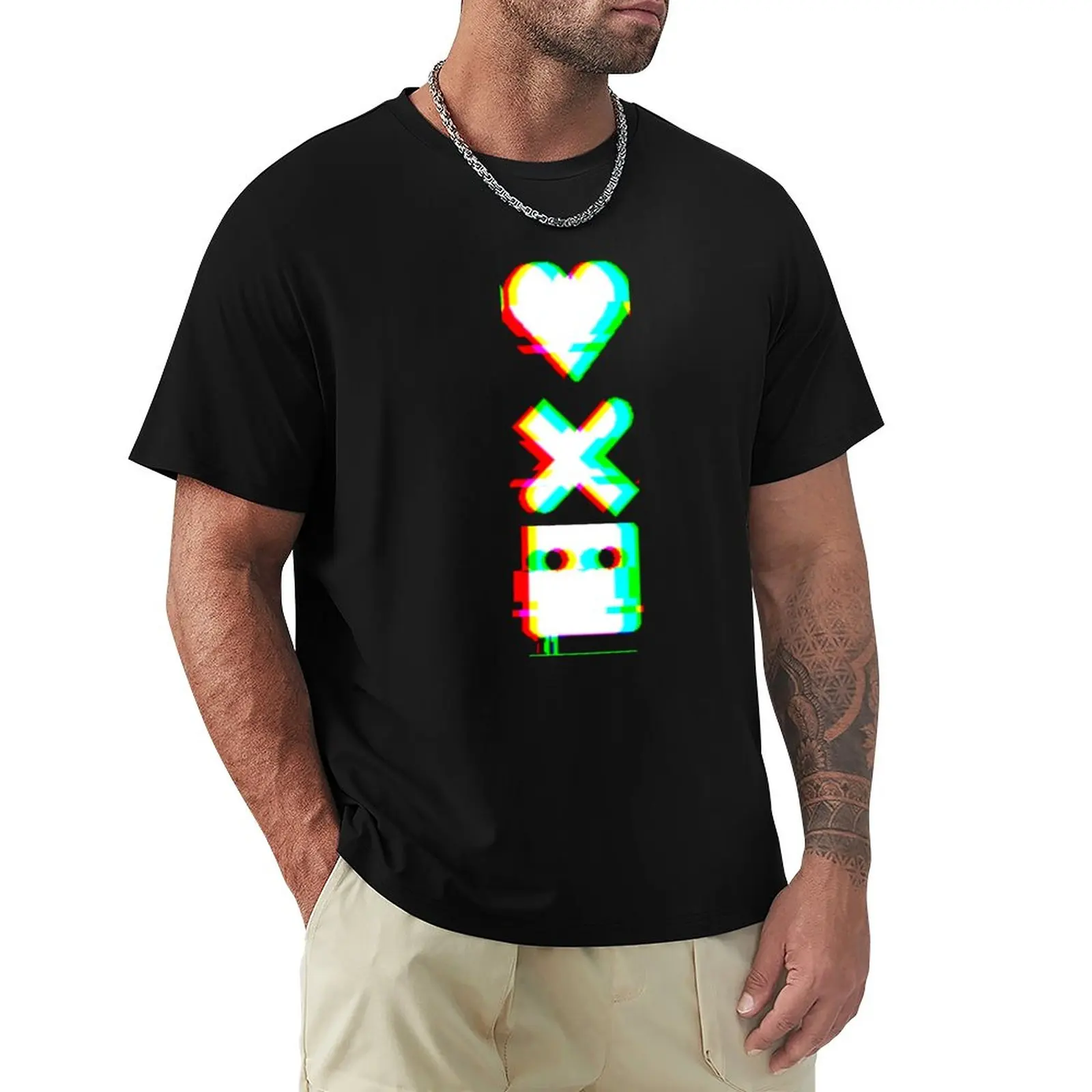 

Love Death and Robots Glitch T-Shirt vintage t shirt cute tops men's t shirts
