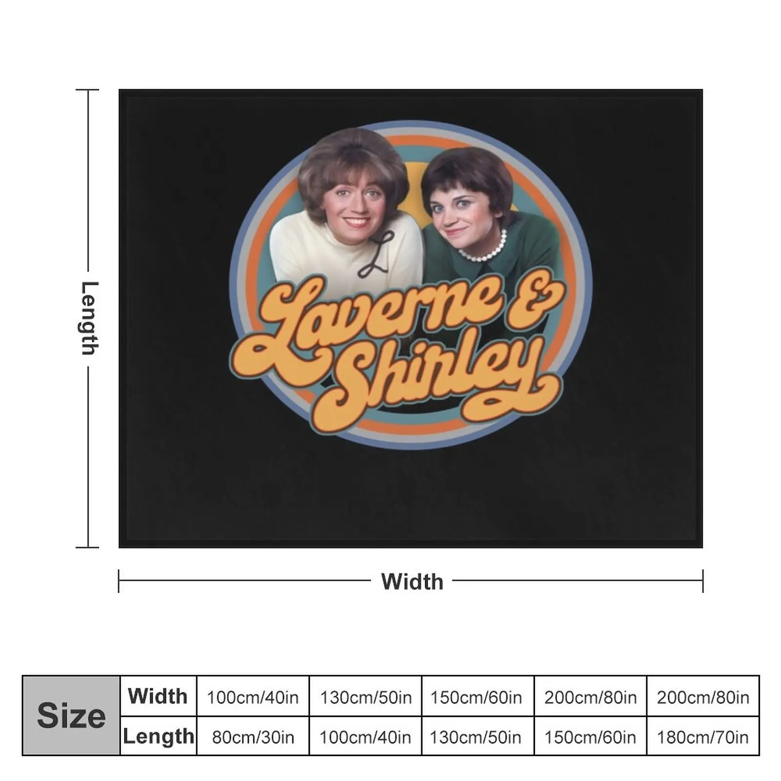 Laverne And Shirley T-ShirtLaverne and shirley Throw Blanket Plush Plaid Multi-Purpose Blankets