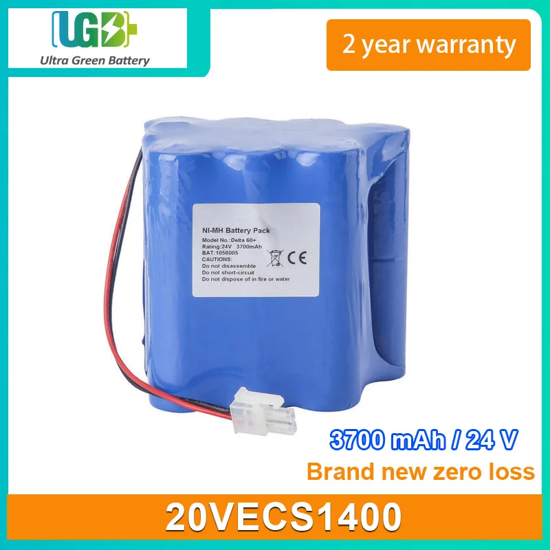 

UGB New battery For 20VECS1400 Delta 60 DELTA 60+ medical Battery 24V 3700mAh