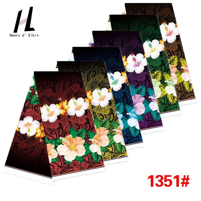 

Fashionable Style Islander Style Colorful Fabric Floral Pattern for Lady Dress and Skirts