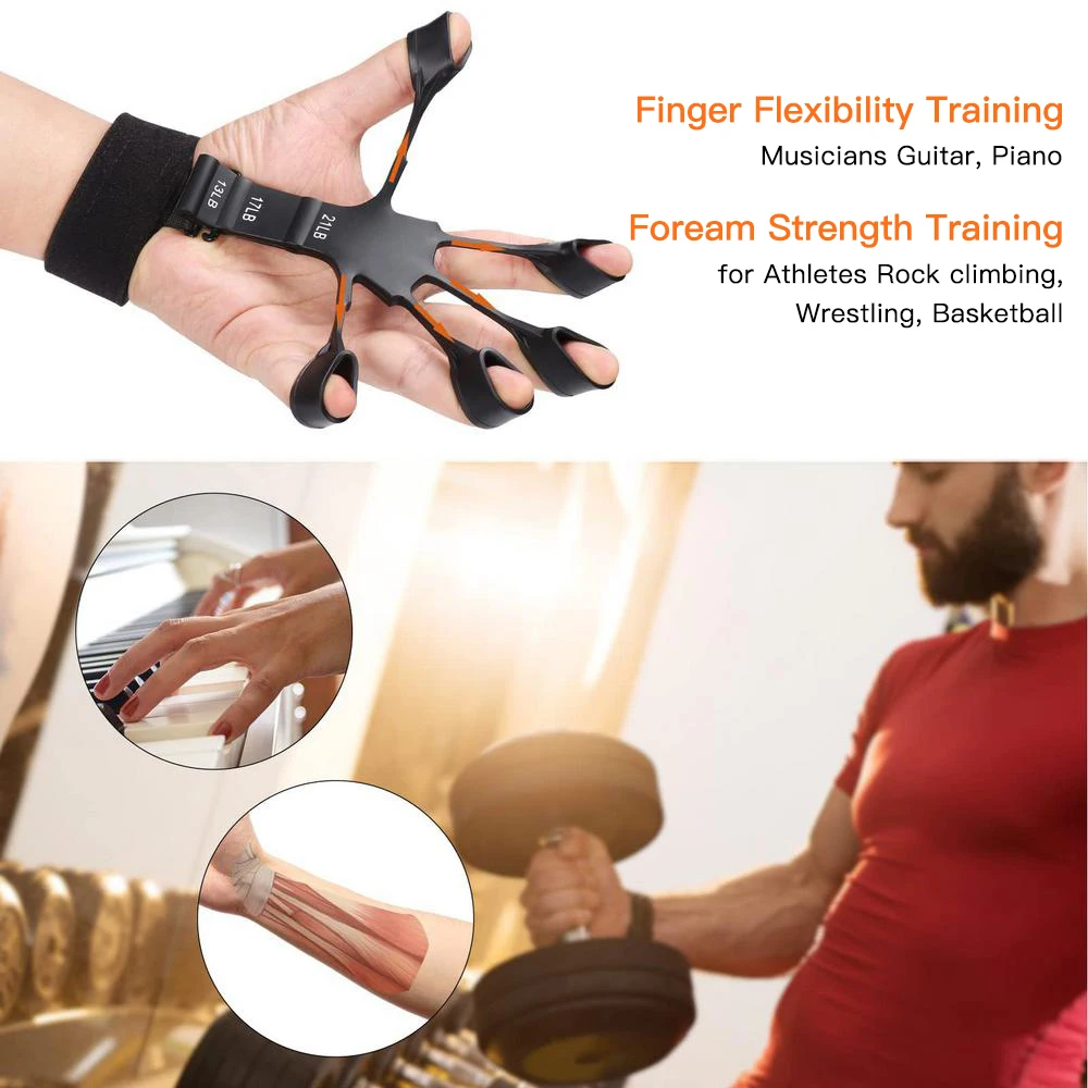 Silicone Finger Expander Finger Gripper Exerciser Finger Training barella Recovery strumento fisico rinforzo manuale per il paziente