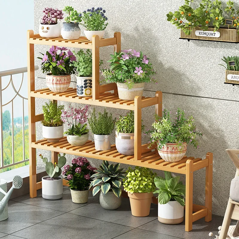 Simple Modern Display Flower Rack Aesthetics Unique Design Balcony Flowers Stand Decoration Trendy Porte Plantes Home Furniture