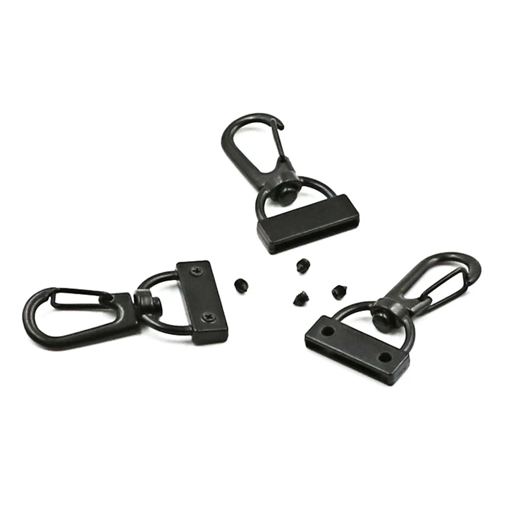 

20 Pcs Tail Clamp Lock Buckle Swivel Hook D Ring Solid Solid Key Chain Metal Lobster Sturdy Jewelry Accessories