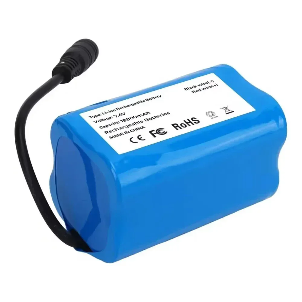 Batteria 7.4V 19800mAh per T188 T888 2011-5 V007 C18 H18 So on telecomando RC esche da pesca parti della barca