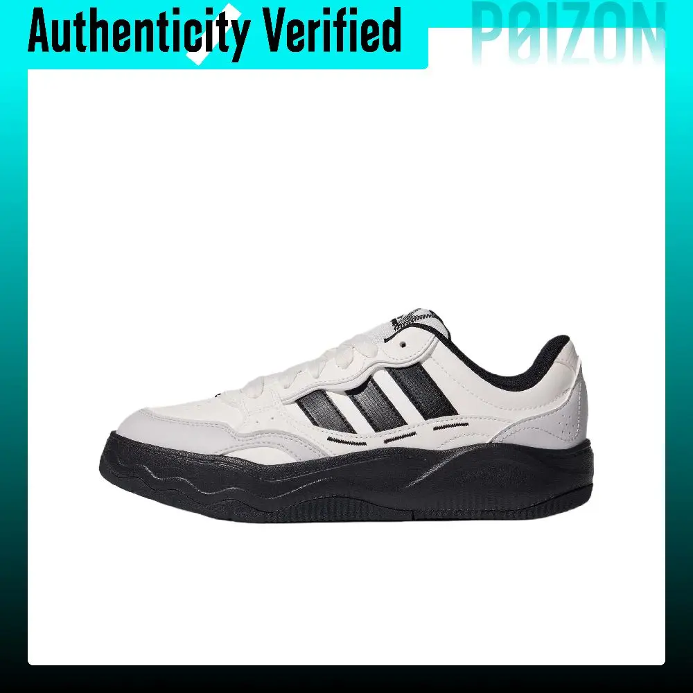 Adidas LITE SHUFFLE Low top Skateboard Shoes Unisex White Black KH9022