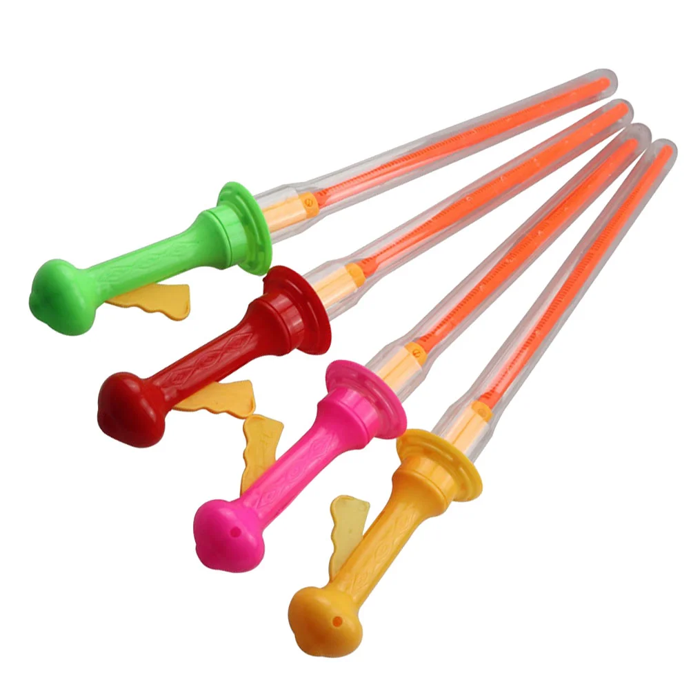 4 Pcs Toy Bubble Stick Outdoor Playing Wands Kids Toys Party Favors Blowing Bubbles Child