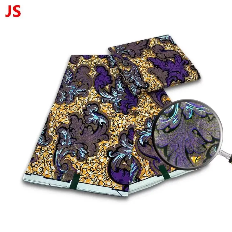 Grand Super 100% Cotton African Wax Fabric High Quality Wax Print Ankara Fabric For Sewing 6yards Women Fabric
