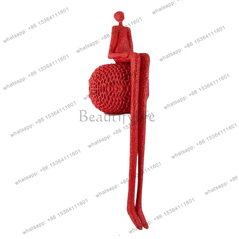 Hotel lobby exhibition hall modern light luxury floor art decoration long legs sculpture ornament abstract figure