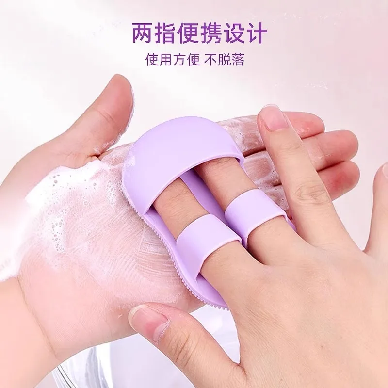 Escova de limpeza facial em miniatura de silicone, limpeza profunda, spa, cuidados com a pele, massagem, esfoliante, limpeza de cravo, ferramentas de limpeza facial