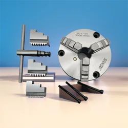 Lathe Chuck 125mm Front Mount SANOU Brand 3 Jaw Self-Centering Lathe Chuck K11-125 Manual Metal Chuck