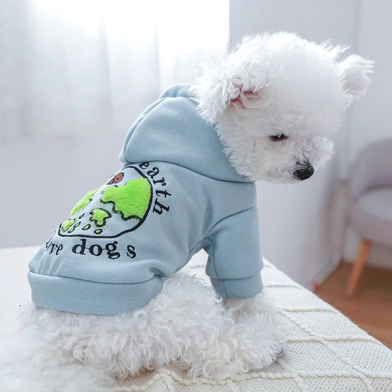 Sport Pullover Dog Sweatshirt For Small Puppy Animal Blue Cheap Spring Summer Pet Cat Shop Hoodie Chihuahua Toy Terrier Supplies