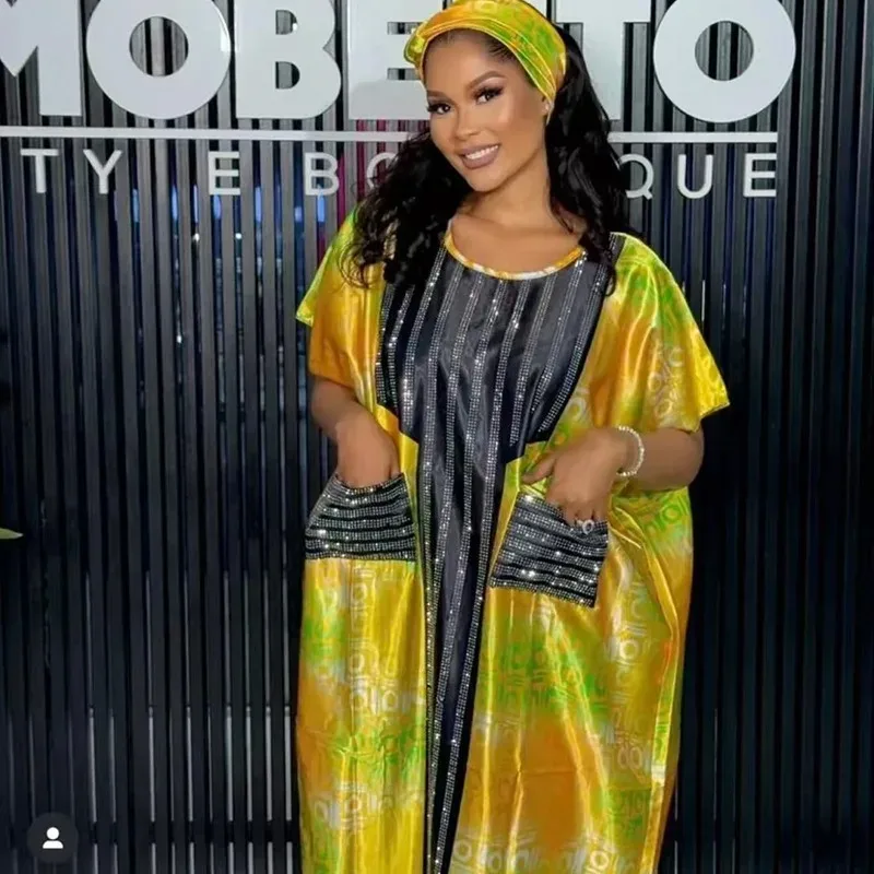 

African Dresses For Women Vetement Femme Dashiki Abaya Maxi Dress Africa Clothes Dashiki Ankara Dresses 2026 Spring Autumn New