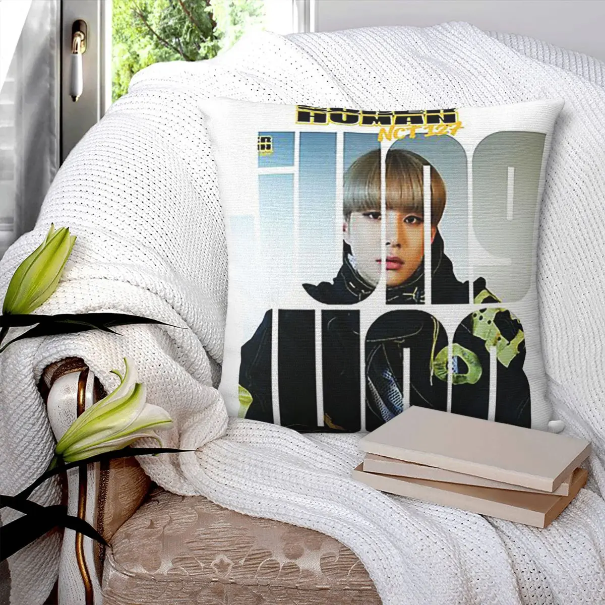 NCT 127 Jungwoo Superhuman квадратная наволочка наволочка полиэстеровая подушка на молнии декоративная удобная декоративная подушка для дома спальня