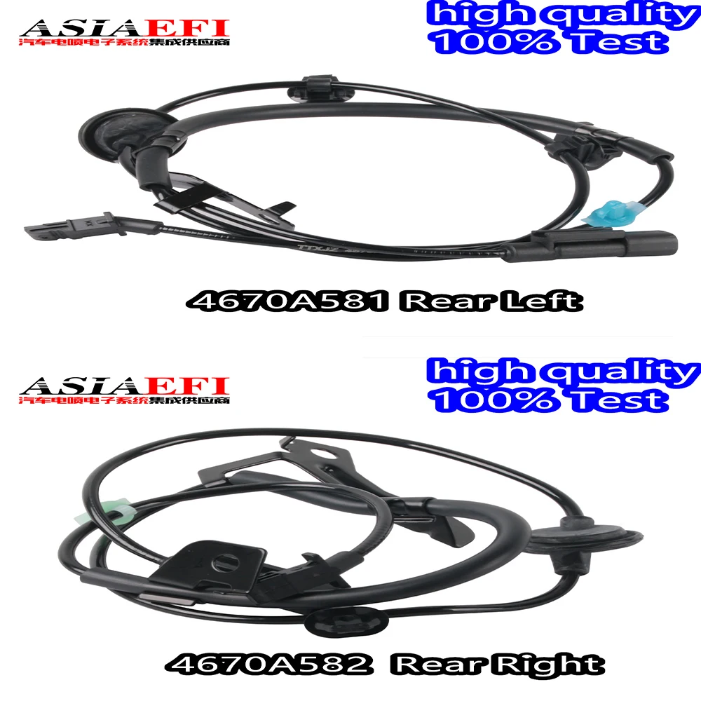 High Quality 4670A581 4670A582 Rear Left and Rear Right ABS Wheel Speed Sensor For Mitsubishi Outlander Lancer ASX 2009-2012