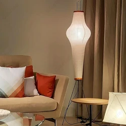 Simple and Creative LED Rice Paper Floor Lamp E27 Indoor Living Room Dining Room Bedroom Decoration Atmosphere Lighting