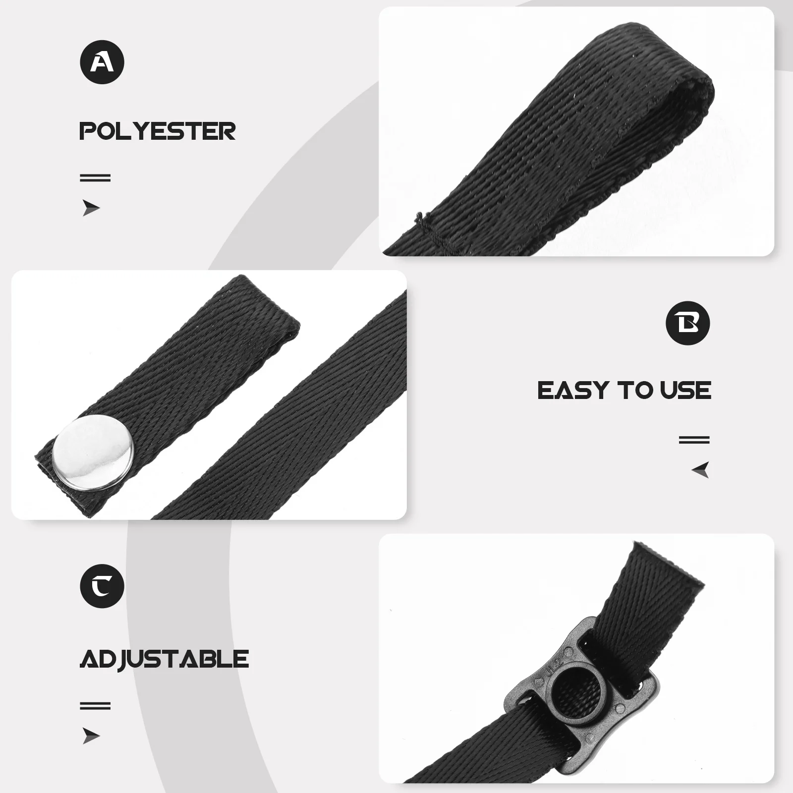 

1Set Chin Strap for Polyester Material Hockey Sports Replacement Universal Fit Lightweight Secure Fastening for Ski