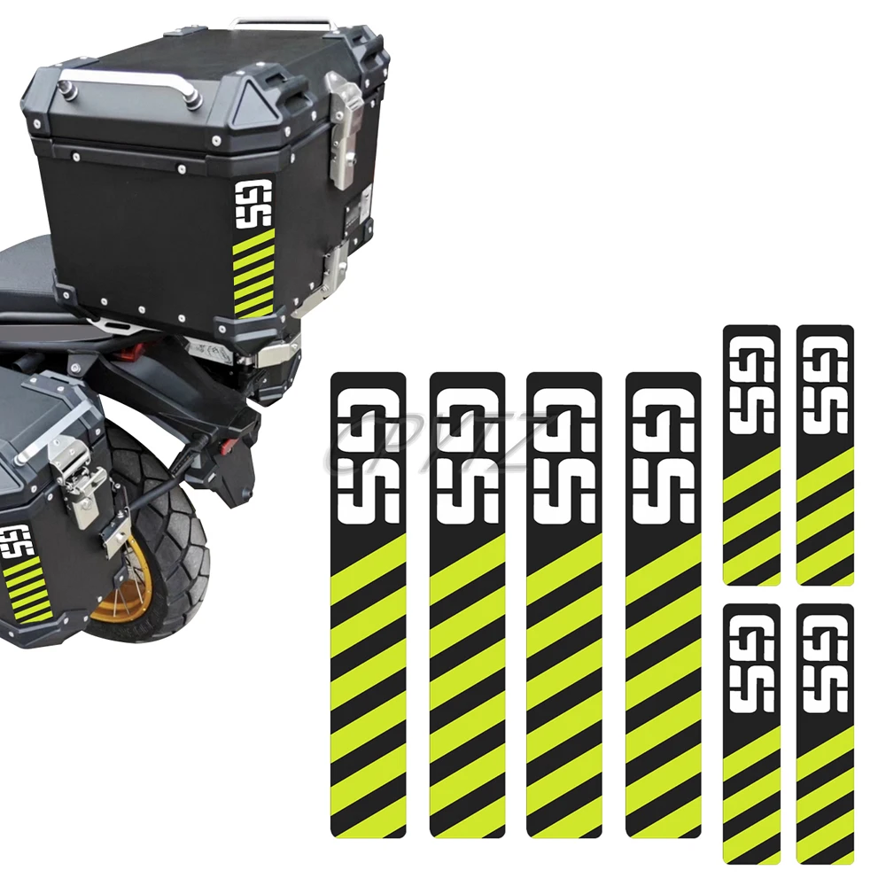 Motorcycle Tail Box Stickers Safety Warning Strip Side SuitCases Decals Decoration fit For R1250GS R1200GS F850GS ADV
