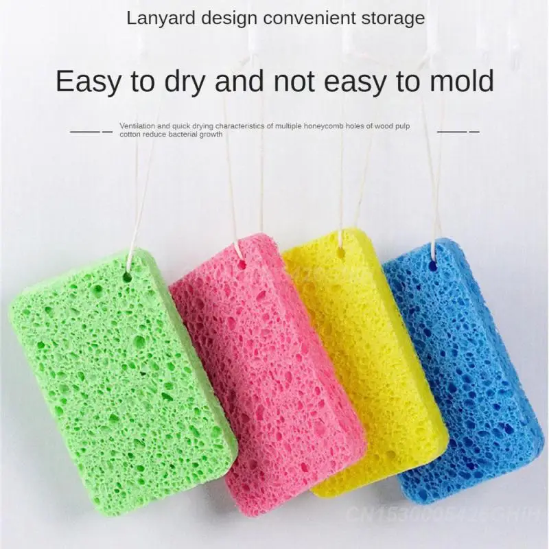 1/2/3PCS Sponge Wipe Fast Cleaning Wood Pulp Cotton Wood Pulp Sponge Sponges Sponge Rub Modern Minimalist Dishwashing Sponge