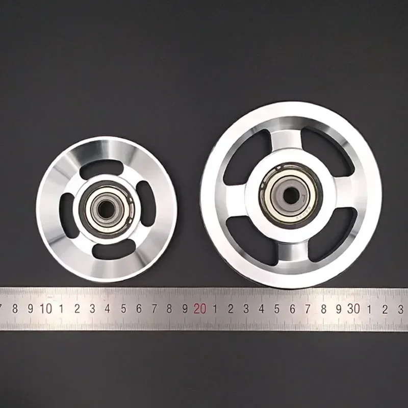 Universal Aluminium Alloy Bearing Pulley Wheel Diameter 73mm&88mm&95mm&110mm&114mm 5 Size Suitable for Transmission Equipment