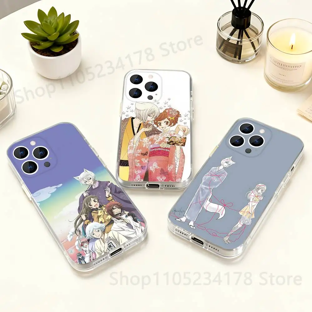 

Transparent soft case for iPhone 17,16,15,14,13,12,11,Pro,Max,Plus, X,XS,XR,SE4,E Mini T-Tomoe Anime K-Kamisama