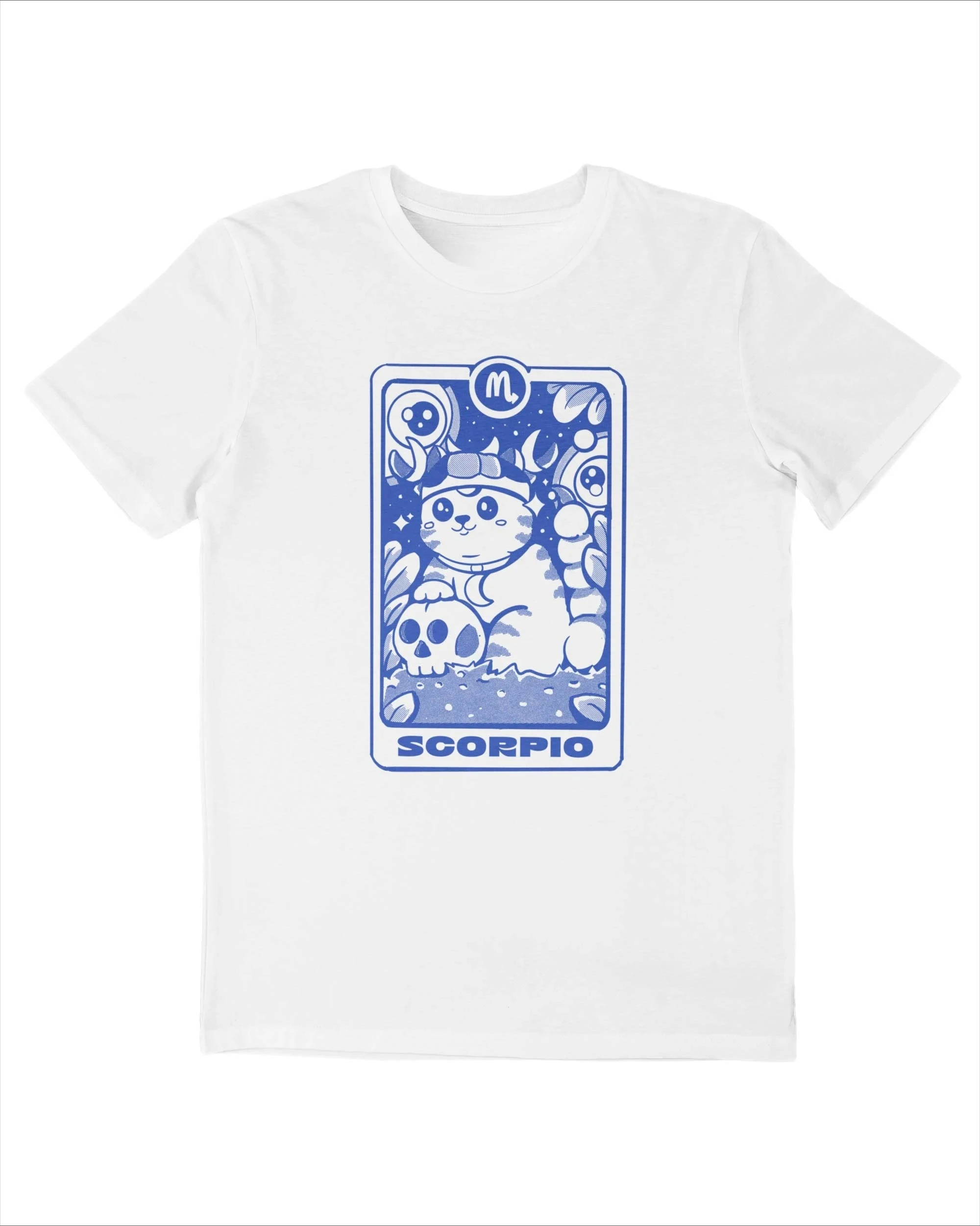 

Scorpion Signe Astrologique Peripheral Trend Printing Summer Luxury Brand Cotton Men's and Women's T-Shirts Short Sleeves