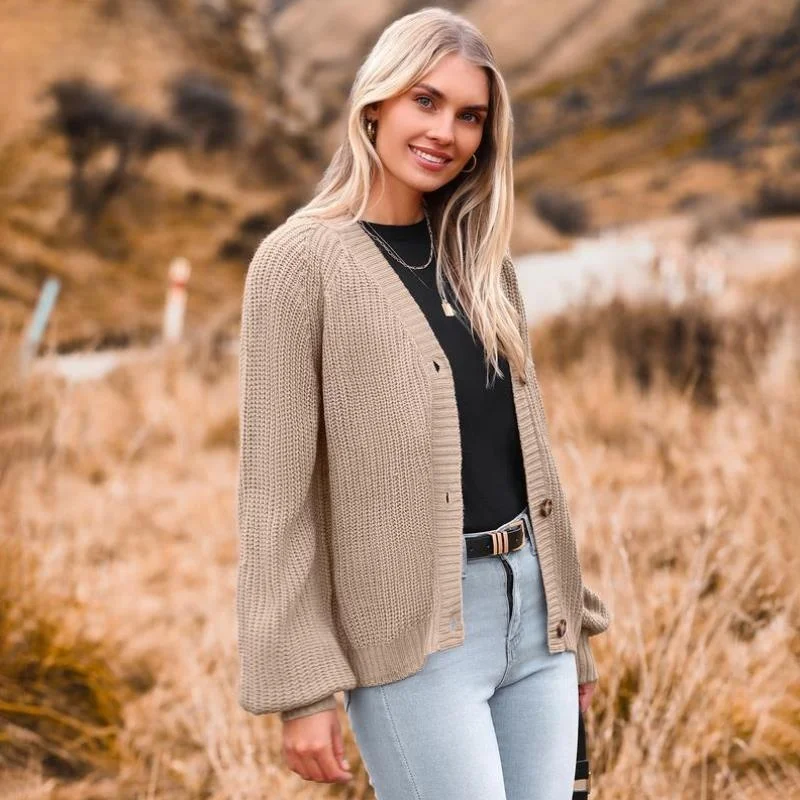 

Женский вязаный кардиган с открытым передом, осенний, из волокна Coolmax, с воротником Nine Sve, не мнется