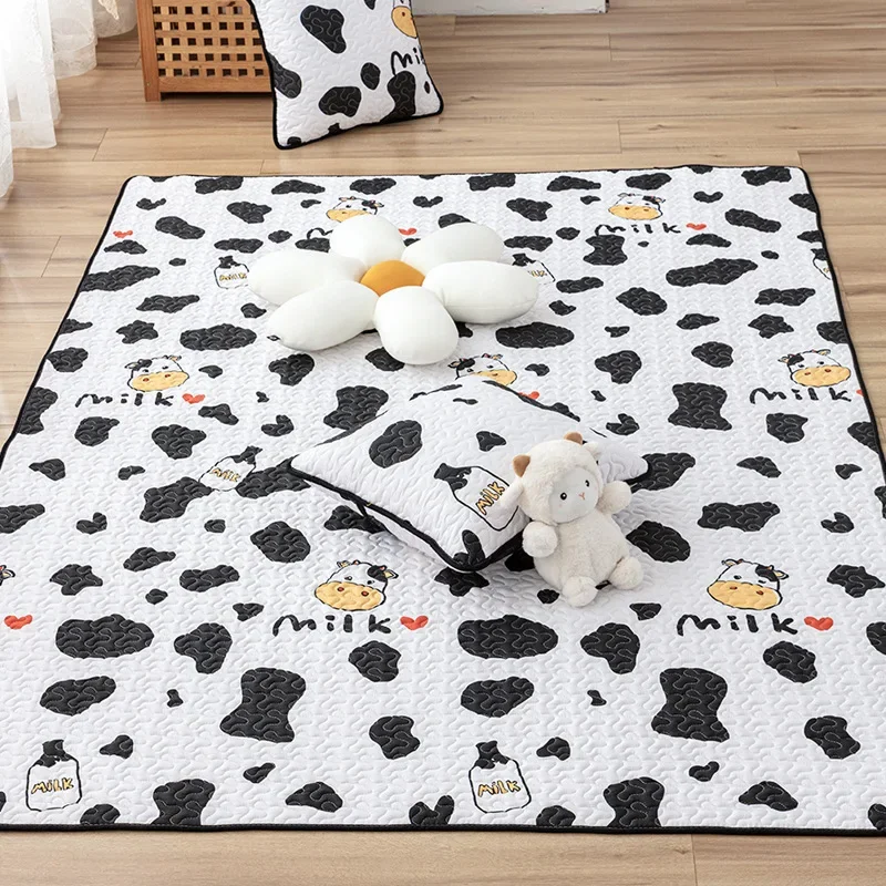 Cartoon Cotton Mat For Children's Bedroom Game Crawling Carpets Anti Slip Sofa Cushion Balcony Pad Home Decor Kid's Garden Rug