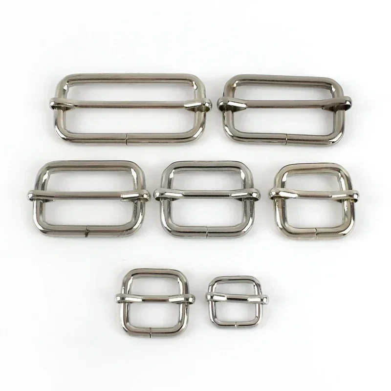 30Pcs 13-50mm Metal Bag Buckles for Strap Webbing Belt Pin Buckle Leather Tri-glides Slider Hook Adjuster Clasp DIY Accessories image 3