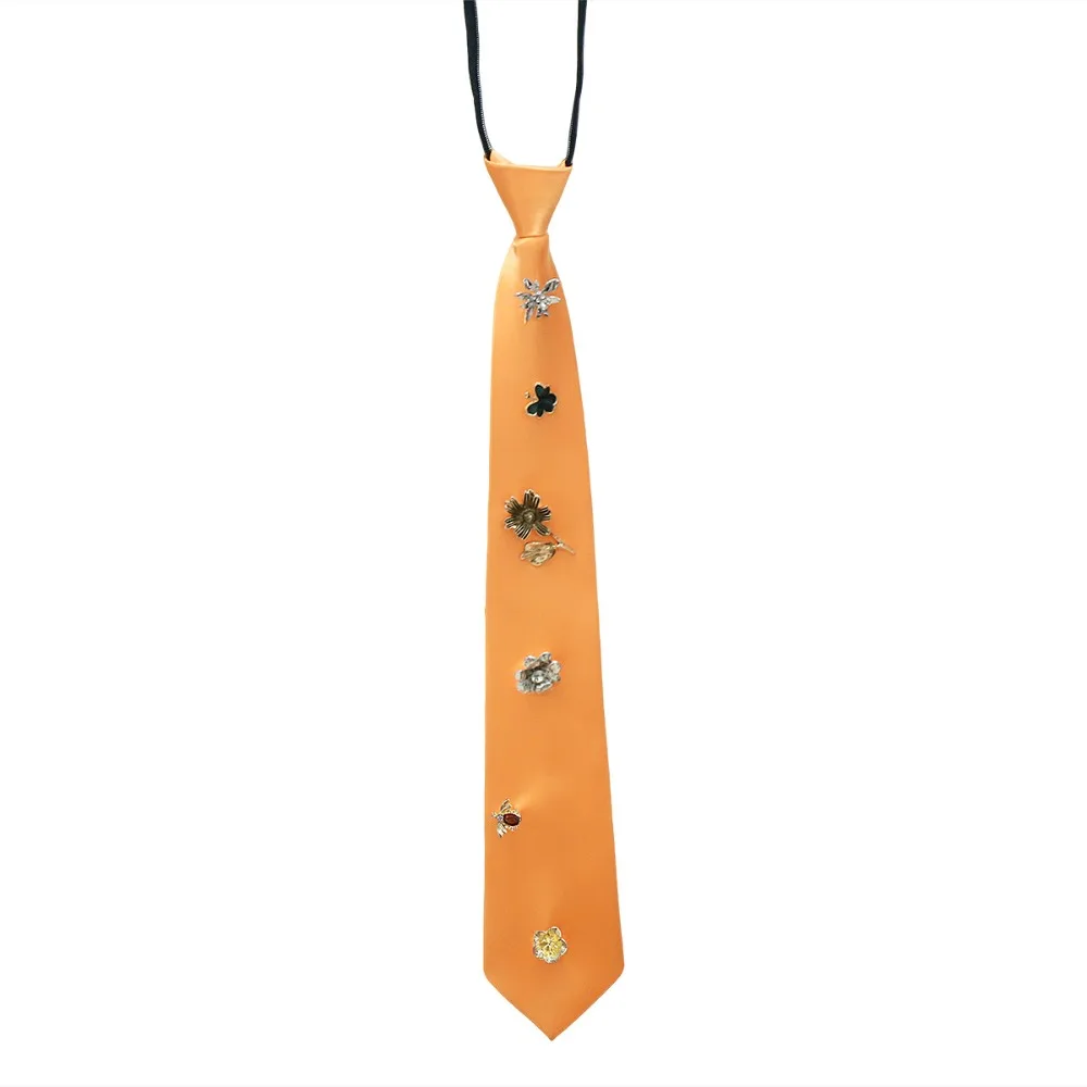 Temperament Korean Flower Tie Insect Bee Rhinestone Necktie Harajuku Style Necklace Decoration Shirt Tie Students