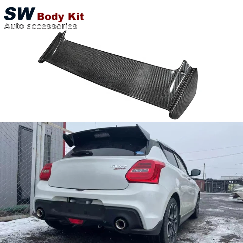 

High Quality Carbon Fiber ZC33S Rear Wing For Suzuki Swift ZC33S Upgrade Rear Trunk Spoiler Lip Guide Wing Lip Rear Wing 2017+