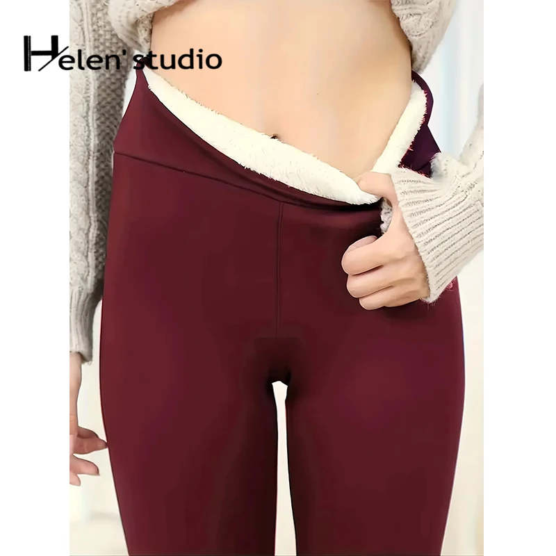 Women Thermal Tight Fleece Leggings Warm Pants Long Black Leggins Fitness Yogawear Winter Clothing Brushed Leggings Homewear