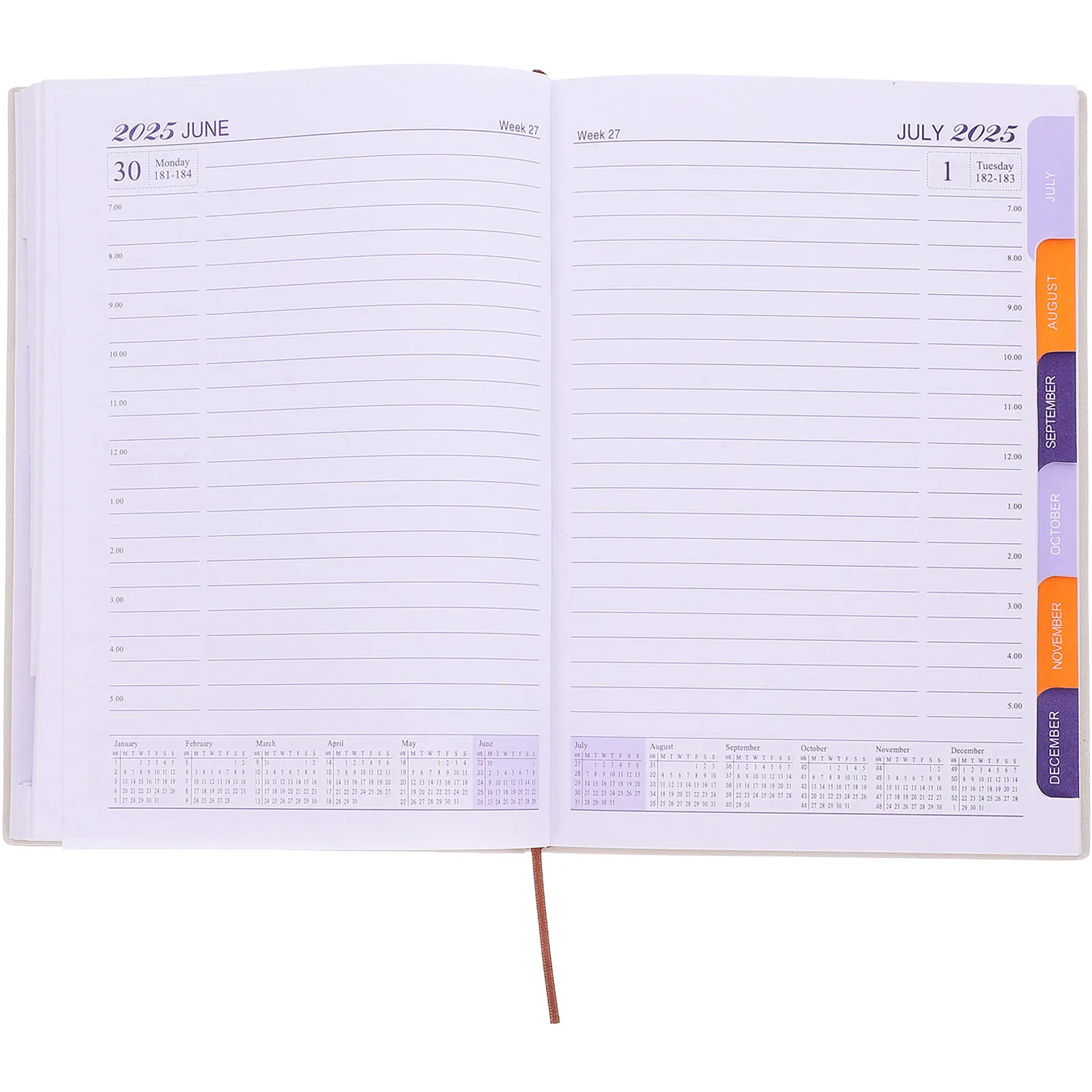 

Ежедневник-планировщик A5 2025: многофункциональный блокнот для записей и расписания, с раскладными страницами, портативный академический органайзер для школы и работы